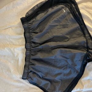 Nike Charcoal and Black Running Shorts